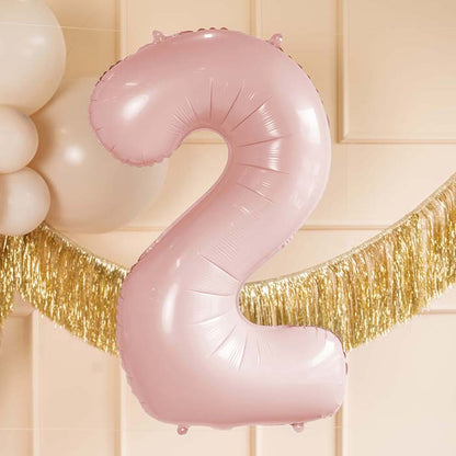 Baby Pink 2 Number Balloon 28 Inches