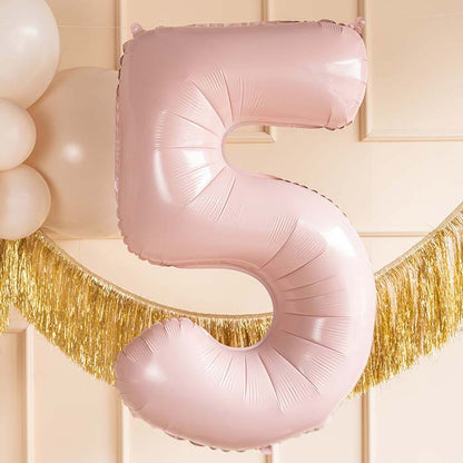 Baby Pink 5 Number Balloon 28 Inches
