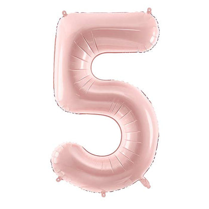 Light Pink Number Balloons 0-9 - 28 inches