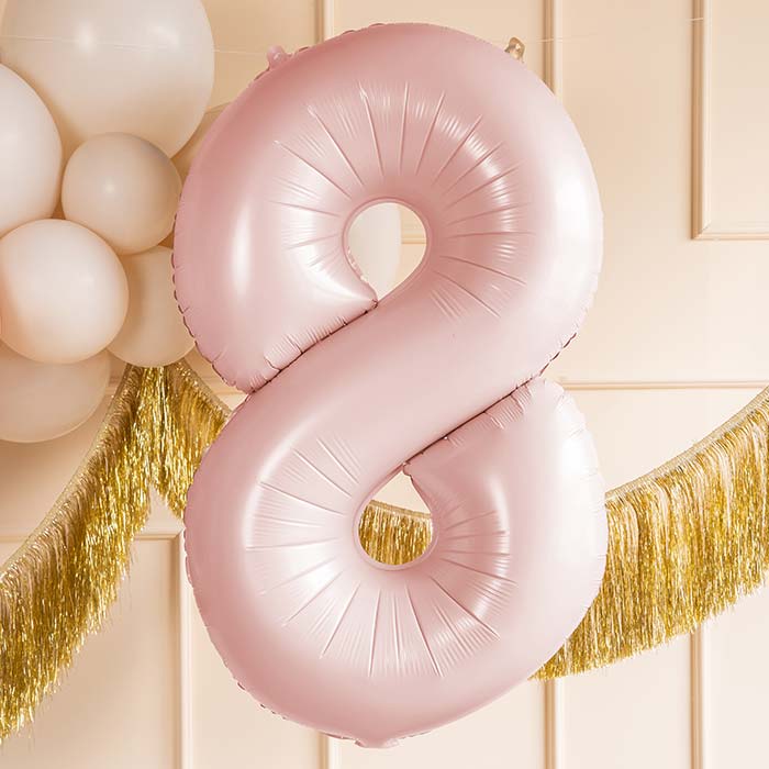 Baby Pink 8 Number Balloon 28 Inches