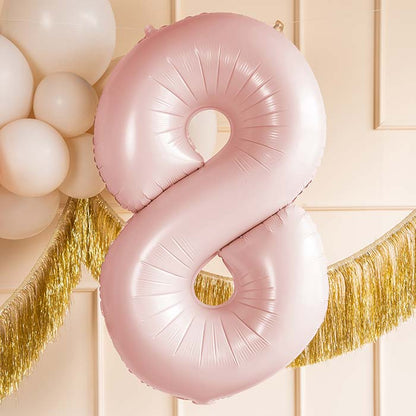Baby Pink 8 Number Balloon 28 Inches