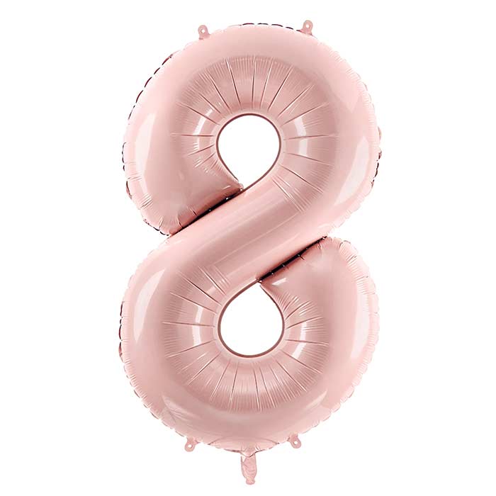 Light Pink Number Balloons 0-9 - 28 inches