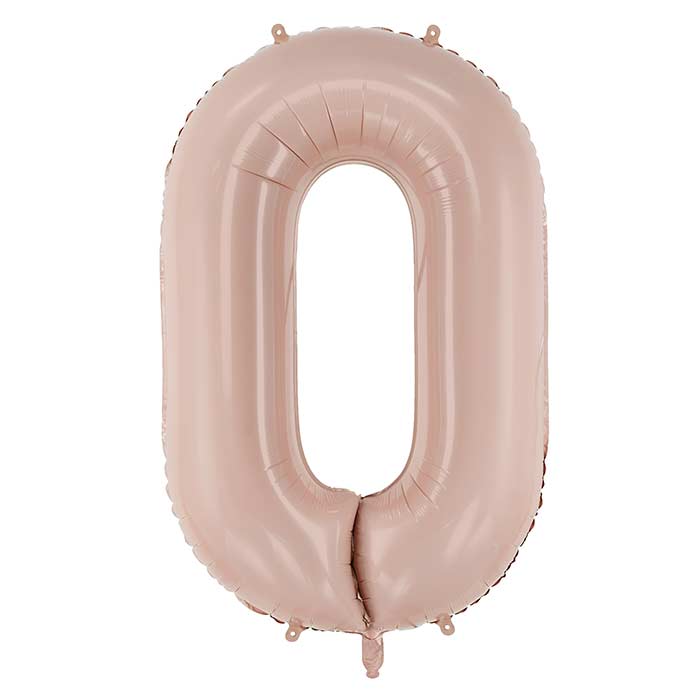 Cappucinno Beige Number Balloons 0-9 - 28 inches