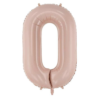 Cappucinno Beige Number Balloons 0-9 - 28 inches