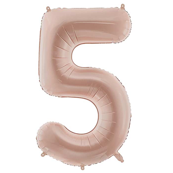 Cappucinno Beige Number Balloons 0-9 - 28 inches