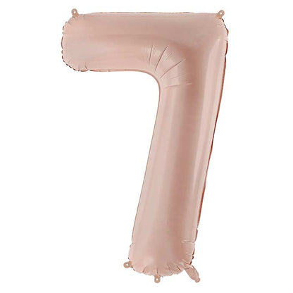 Cappucinno Beige Number Balloons 0-9 - 28 inches