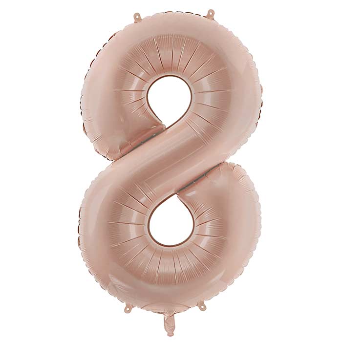 Cappucinno Beige Number 8 Balloon 28 Inches | Party Save Smile