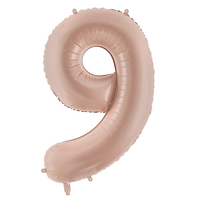 Cappucinno Beige Number Balloons 0-9 - 28 inches