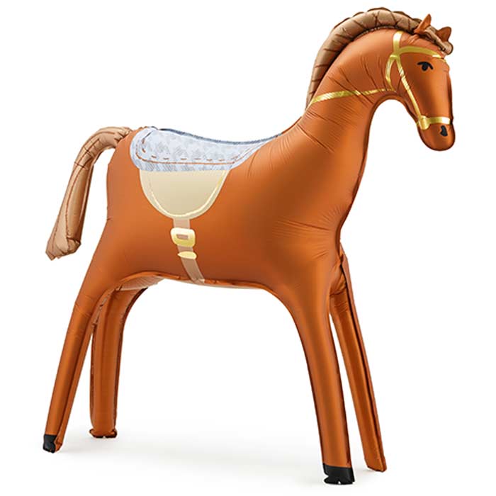 Brown Horse Foil Balloon 112x97 cm Air Fill | Party Save Smile