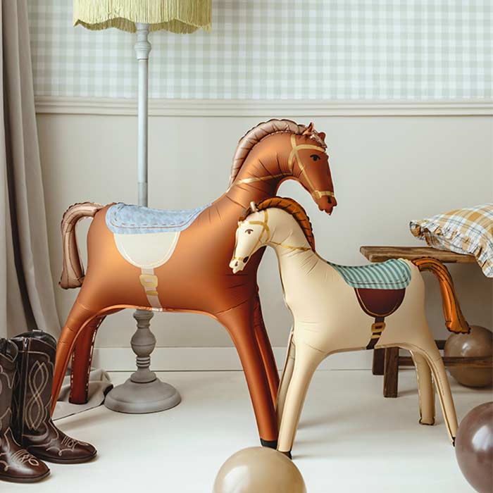 White Horse Foil Balloon 86.5x73cm Air Fill