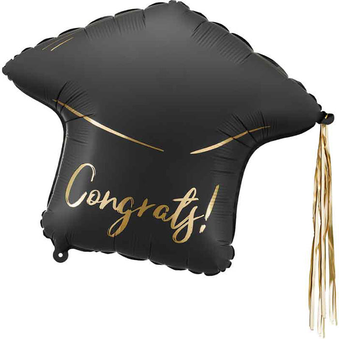 Congratulation Graduation Cap Foil Balloon 21 Inches | Party Save Smile