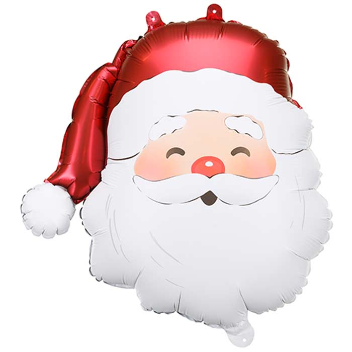 Santa Claus Shaped Foil Balloon 42 x 43.5 cm | Party Save Smile