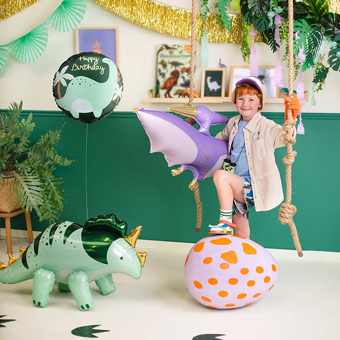 Brontosaurus Happy Birthday Foil Balloon 18 Inch