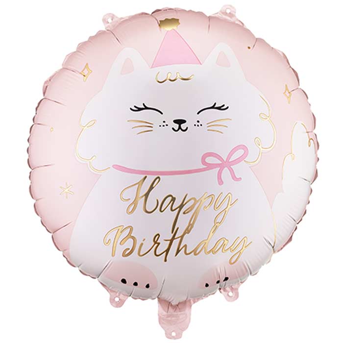 Kitty Happy Birthday Foil Balloon 18 Inch | Party Save Smile
