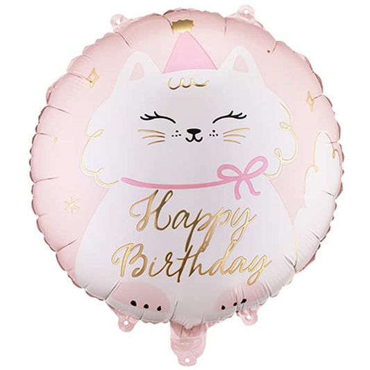 Kitty Happy Birthday Foil Balloon 18 Inch | Party Save Smile