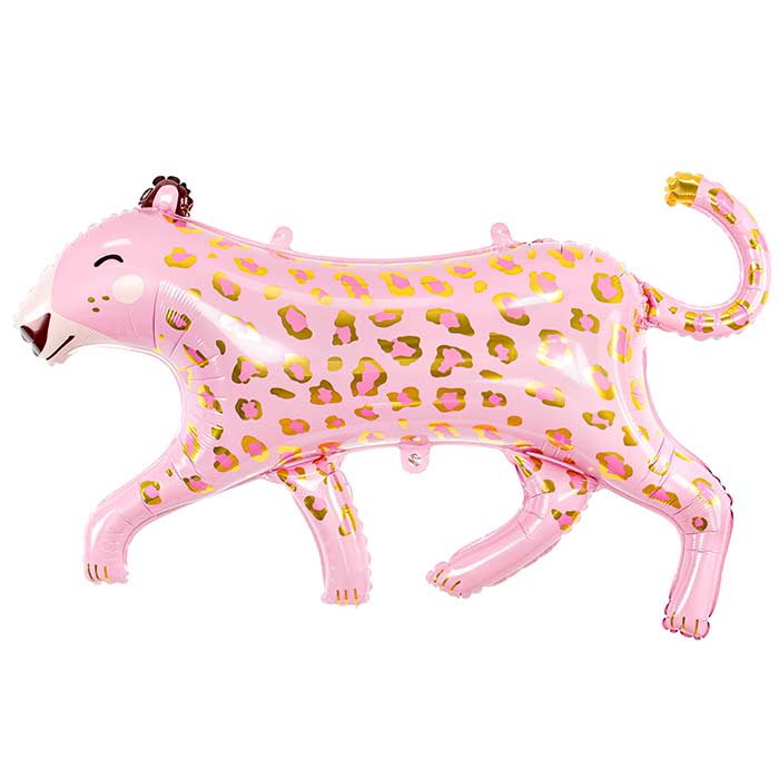 Pink Leopard Foil Balloon 114x80 cm | Party Save Smile