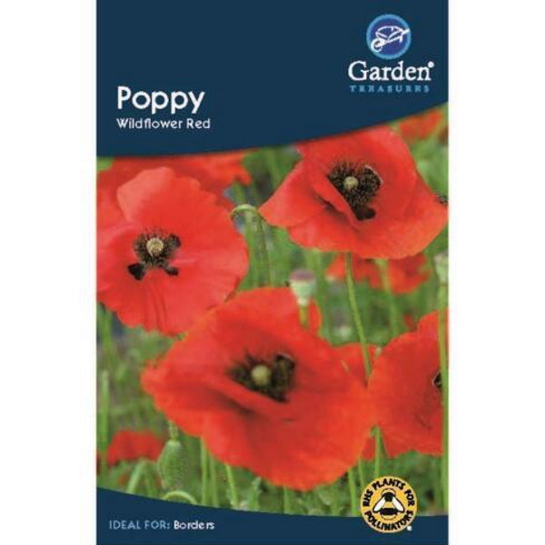 Poppy Wildflower Red Seeds: Flower Seeds | Party Save Smile