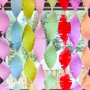 Bright Banquet Crepe Streamers - Pack of 8