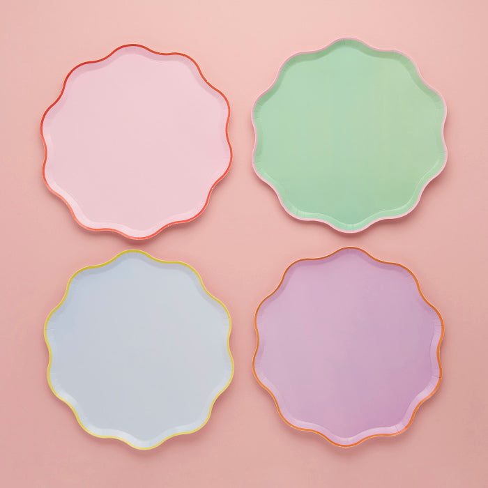 Bright Banquet Paper Plates - Pack of 8 | Party Save Smile