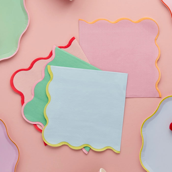 Bright Banquet Paper Napkins - Pack of 16 | Party Save Smile