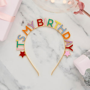 Bright Banquet 'It's My Birthday' Metal Headband