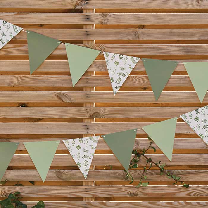 Botanical Bunting Flag Banner 2.5 metres | Party Save Smile