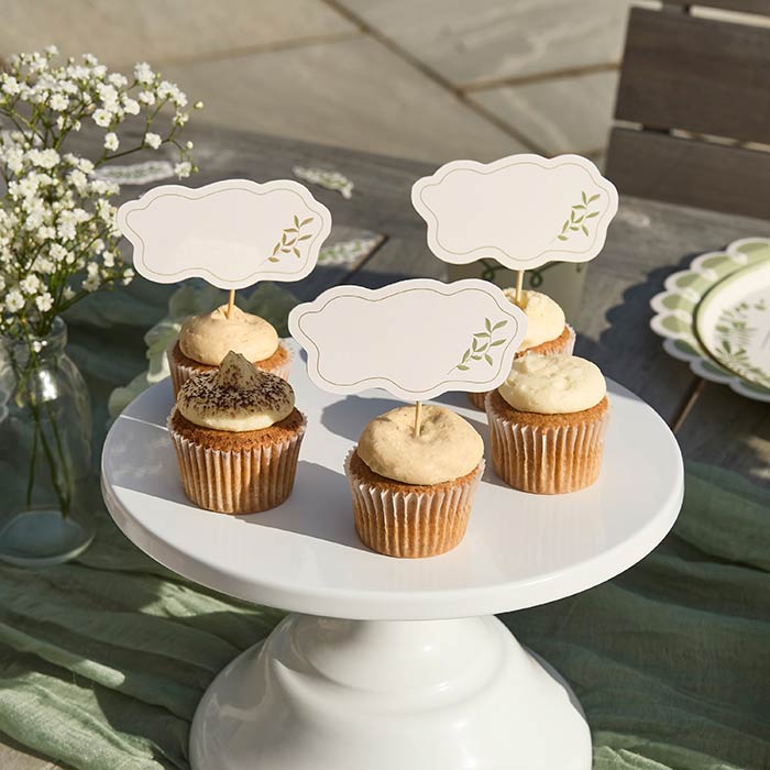 Botanical Party Food Picks - Pack of 12