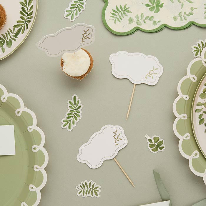 Botanical Party Food Picks - Pack of 12