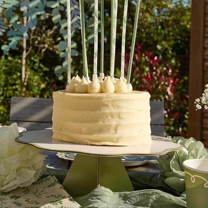 Botanical Party Card Cake Stand