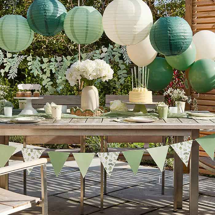Botanical Paper Lantern Hanging Decorations - Pack of 3