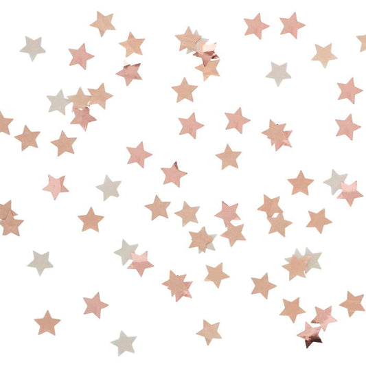 Rose Gold Star Paper Confetti 14 Grams | Party Save Smile