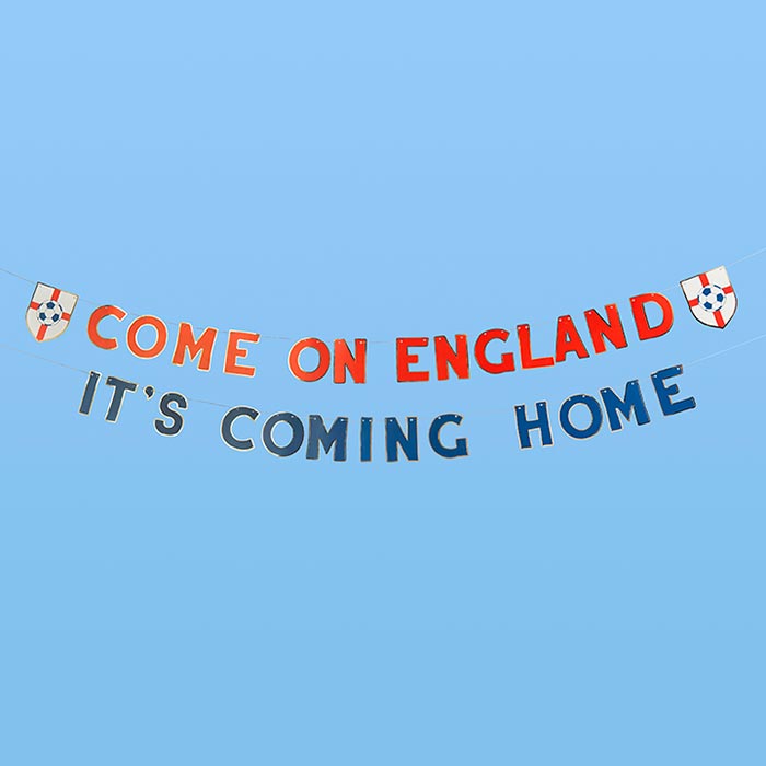 Come On England Card Banner 2m Pack of 2 | Party Save Smile