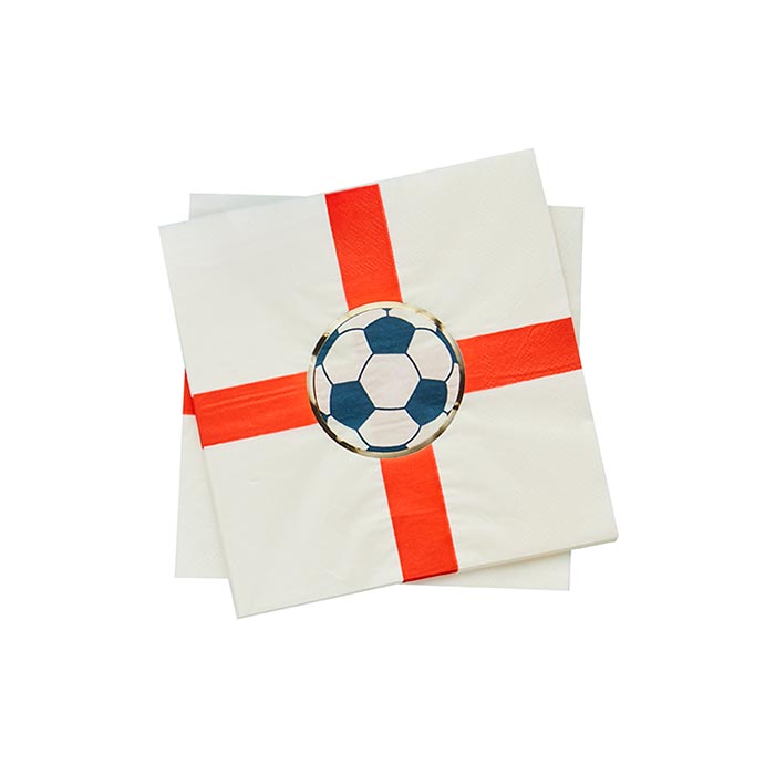 Come on England Flag Napkins 16 Pack