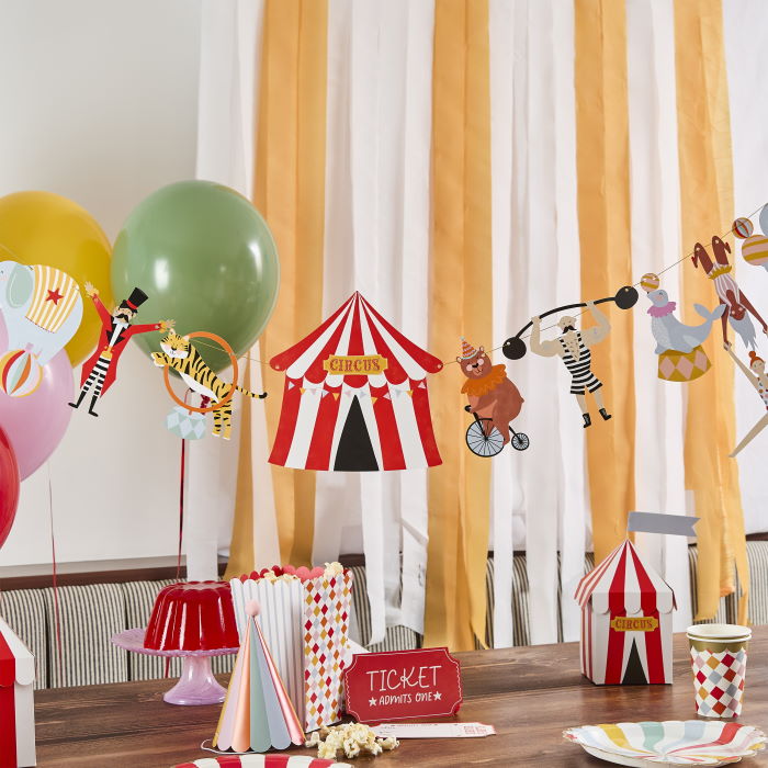 Circus Bunting Garland 3 metres | Party Save Smile