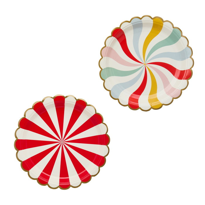 Circus Paper Party Plates 23cm Pack of 8