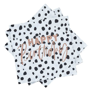 Dalmatian Napkins Happy Birthday 20 Pack