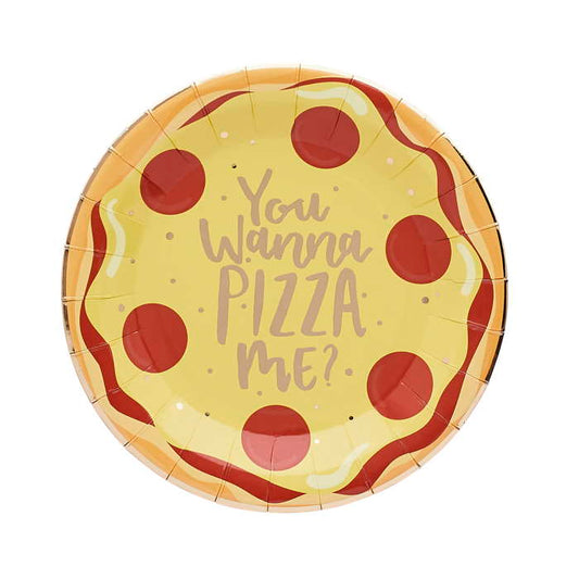 Pizza Paper Plates 10 pack | Party Save Smile