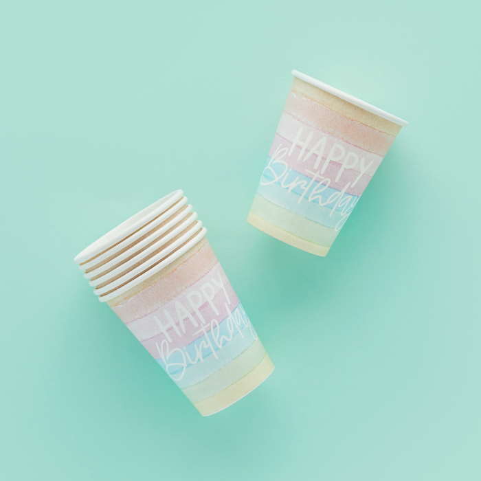 Pastel Rainbow Tableware Kit Party Pack