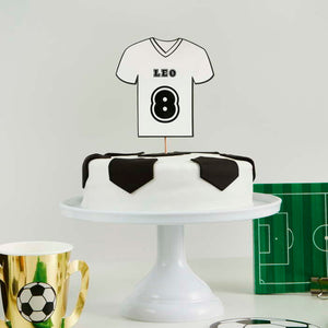 Personalisable Football Shirt Cake Topper with Sticker Sheets