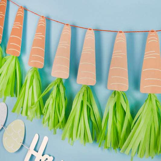 Carrot Tassel Garland Banner 2 metre | Party Save Smile