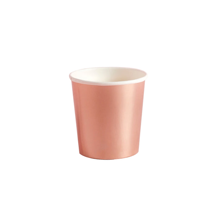 Rose Gold Paper Shot Cups Pack of 10 | Party Save Smile