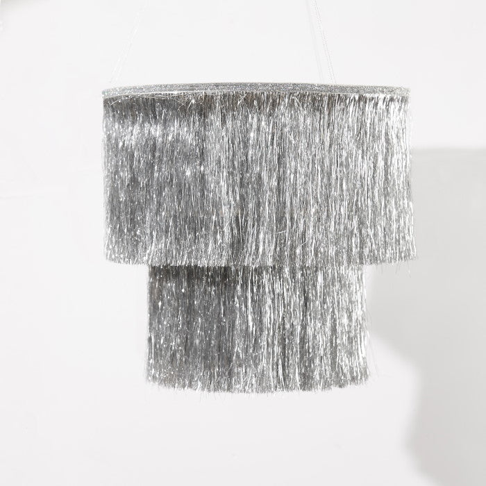 Silver Fringe Chandelier Party Decoration | Party Save Smile