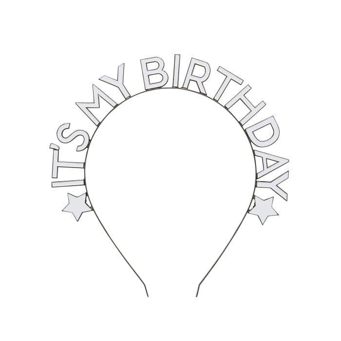 Black and White It's My Birthday Headband