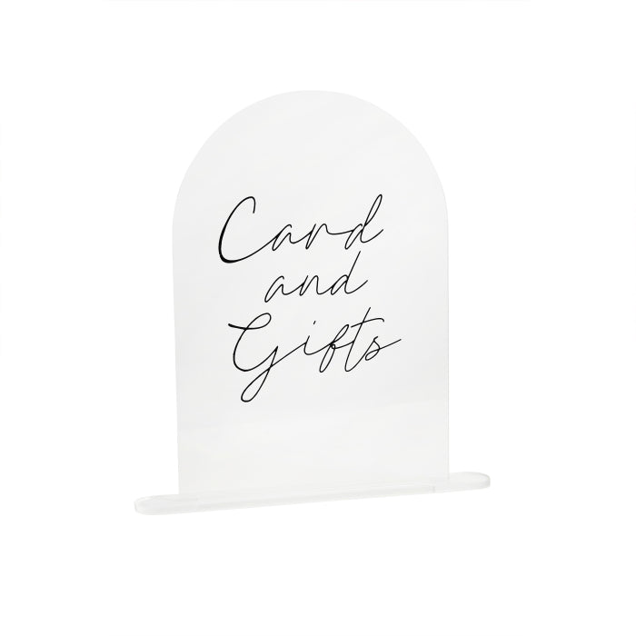 Cards and Gifts Acrylic Wedding Sign 26cm