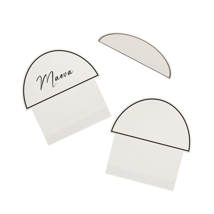 Black and White Arch Place Cards - Pack of 10
