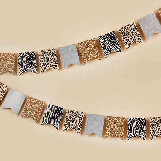 Safari Animal Print Bunting 2 metres