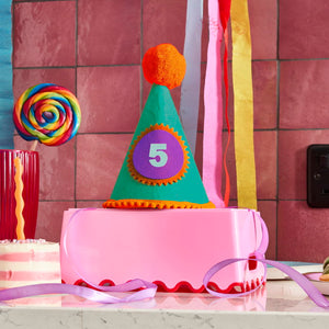 Bright Colour Personalized Party Hat