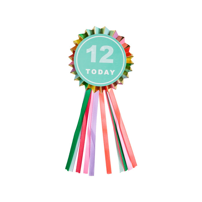 Bright Customisable Birthday Badge 10cm