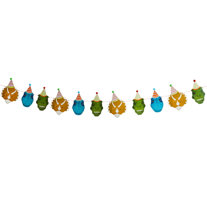 Roar Dinosaur Card Garland 4 metres