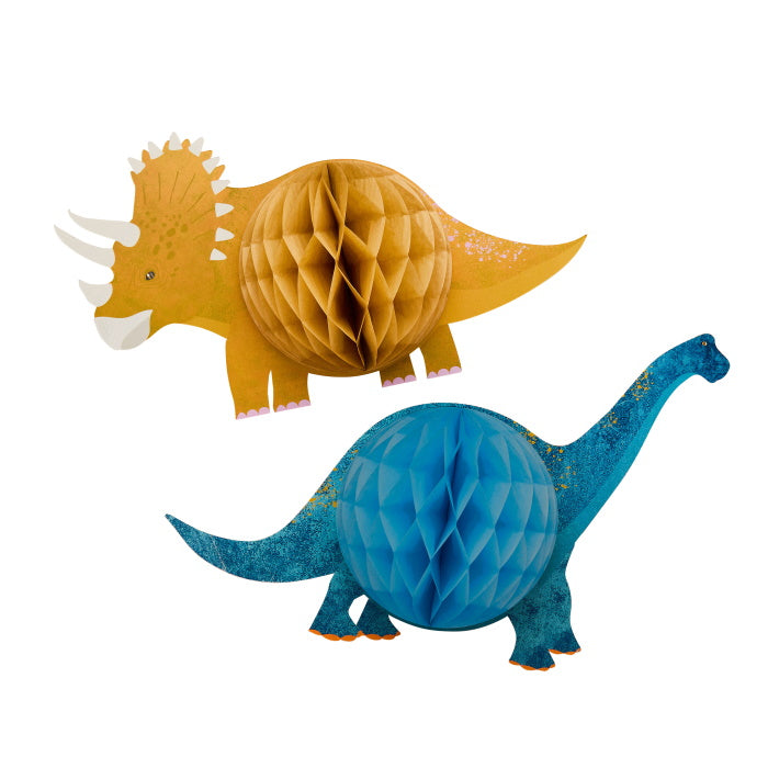 Triceratops & Apatosaurus Dinosaur Hanging Decoration 2 Pack